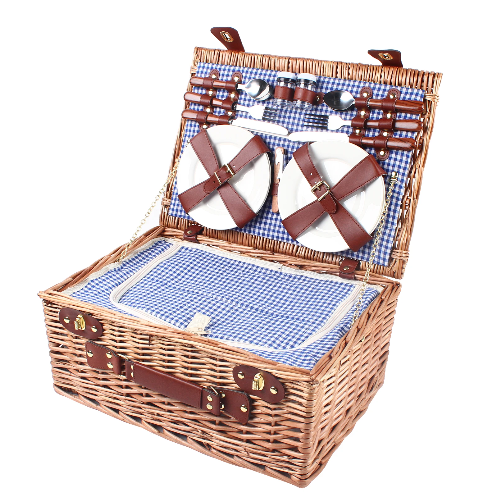 Various wicker products showcasing different applications for synthetic and natural materials