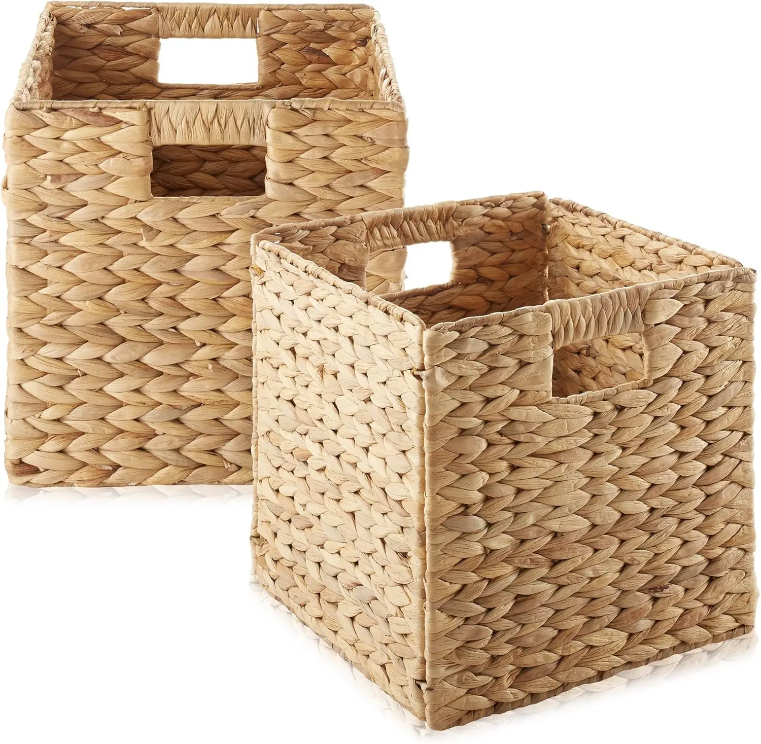 Collapsible corner storage basket that can be customized for different spaces
