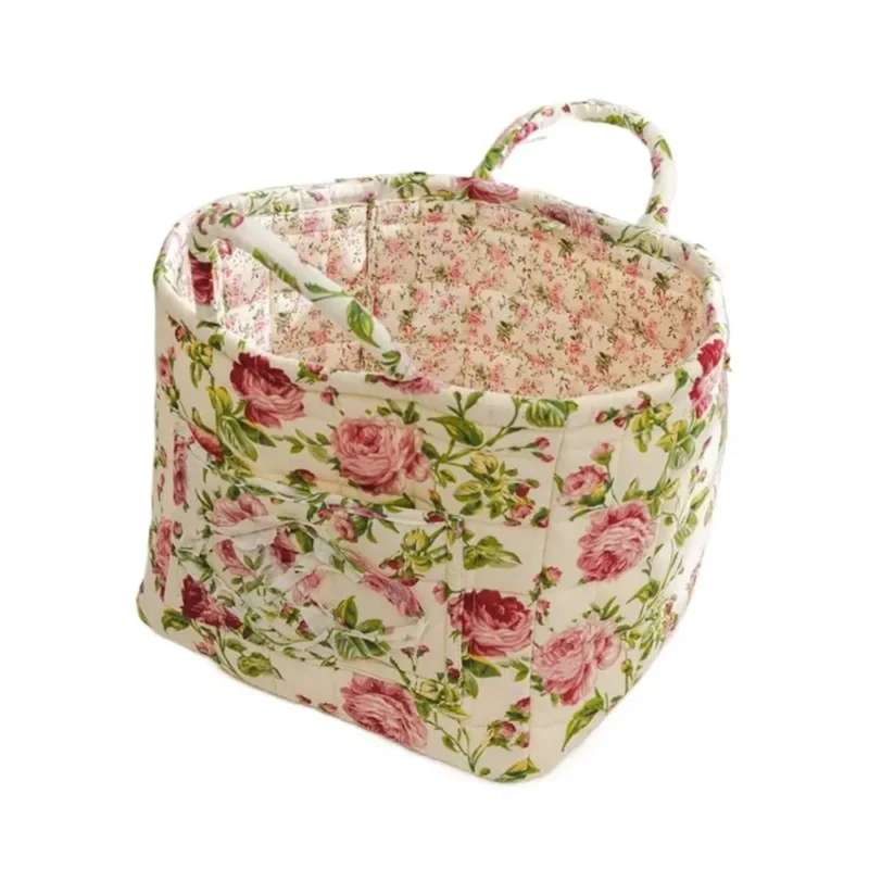 Foldable Fabric Storage Basket with Frame for Home Organization and Underwear Storage - Image 14