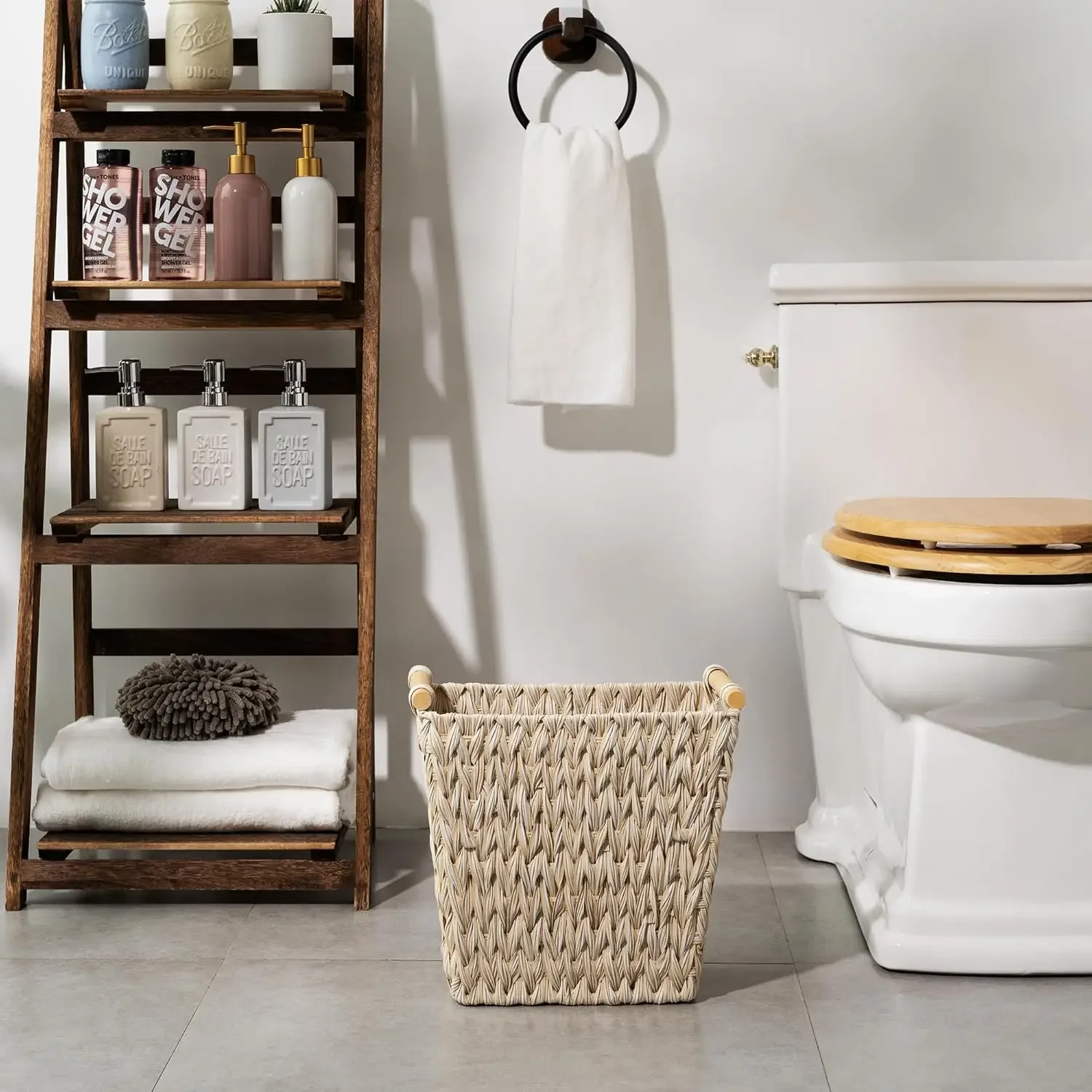 Wicker Waste Baskets