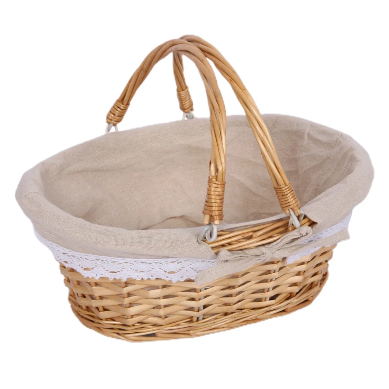 Handcrafted Natural Rattan Picnic Basket with Handle for Outdoor Dining and Storage - Image 7