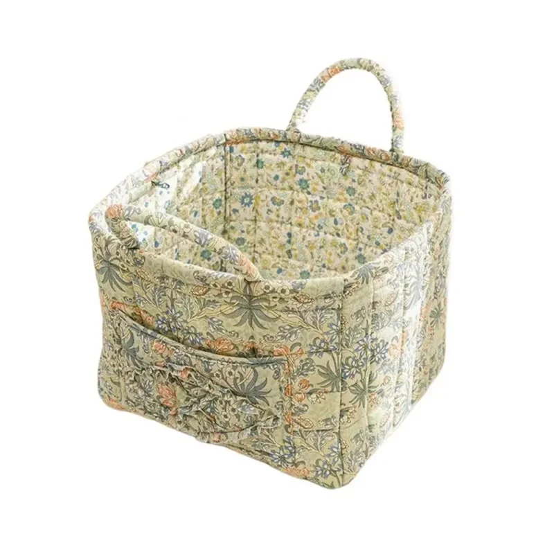 Foldable Fabric Storage Basket with Frame for Home Organization and Underwear Storage - Image 8