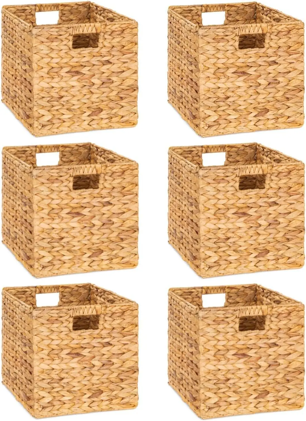 Multi-functional wicker storage baskets with handles for versatile home organization