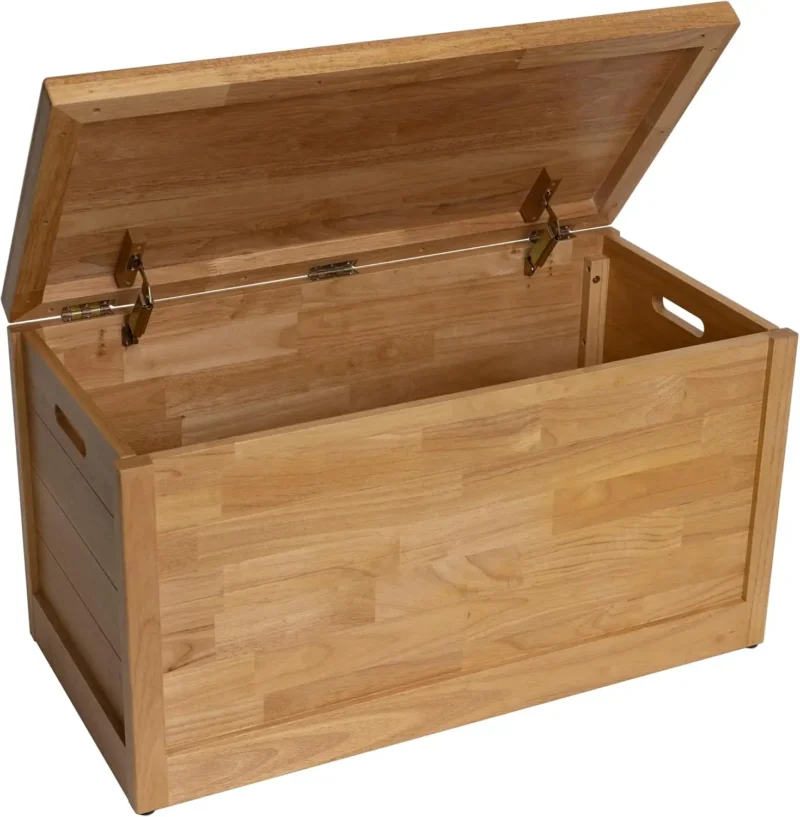 Large Natural Water Hyacinth Storage Trunk with Metal Frame for Home Organization - Image 9