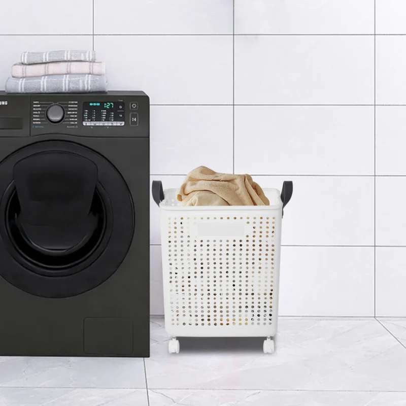 Large Minimalist PP Laundry Basket Organizer with Air Vents for Bathroom and Bedroom Storage - Image 6