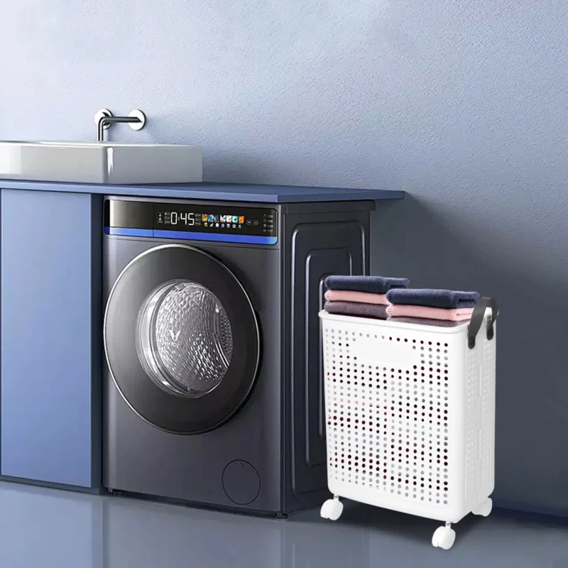 Large Minimalist PP Laundry Basket Organizer with Air Vents for Bathroom and Bedroom Storage - Image 4