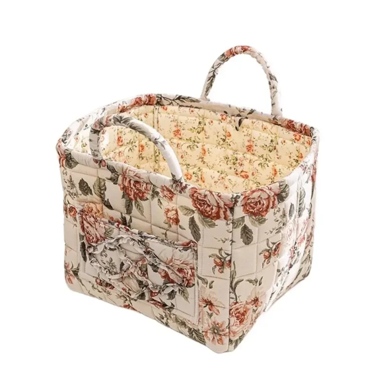 Foldable Fabric Storage Basket with Frame for Home Organization and Underwear Storage - Image 7