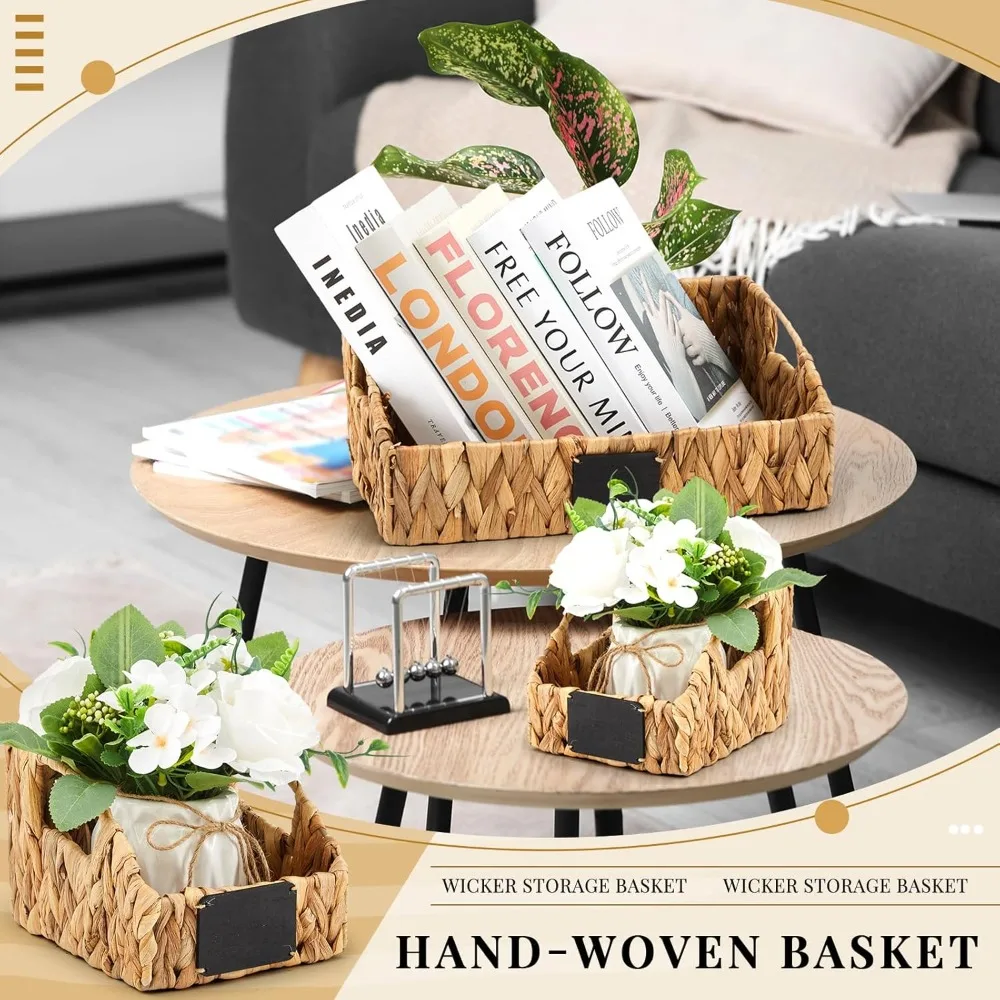Stackable storage baskets perfect for kitchen corner organization