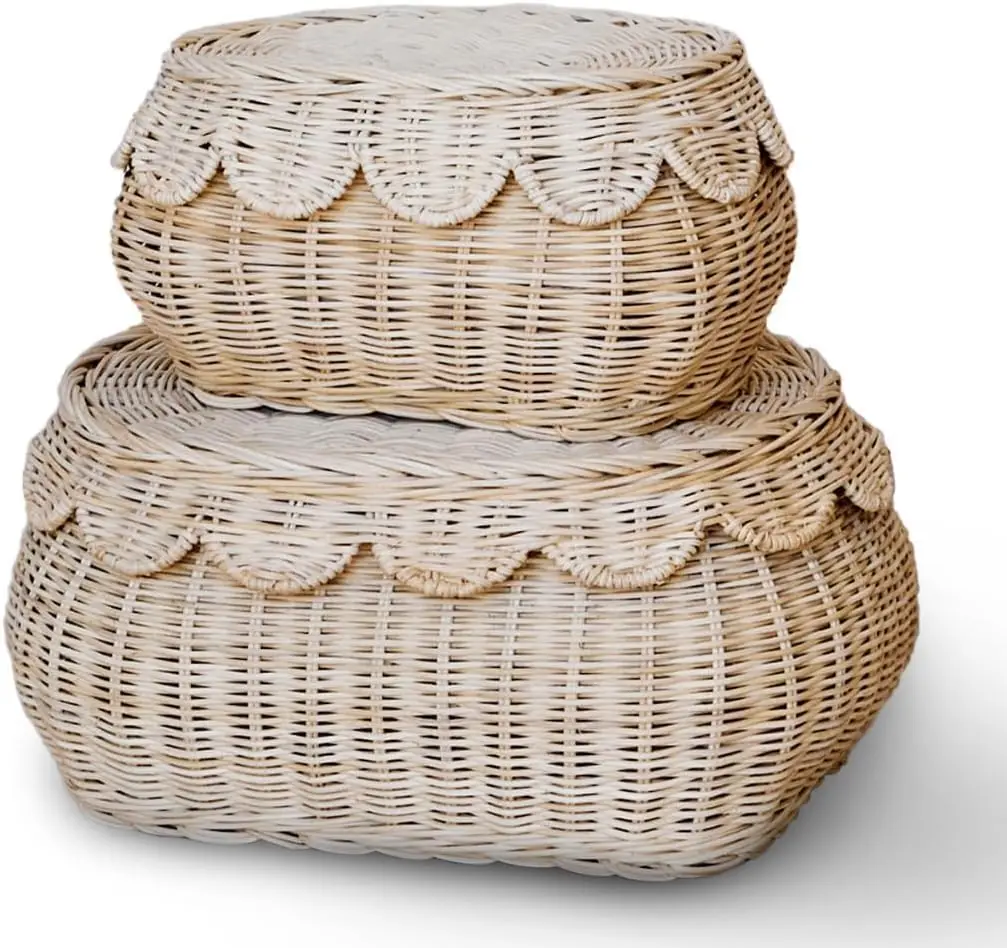 Close-up comparison of natural versus synthetic rattan weaving patterns