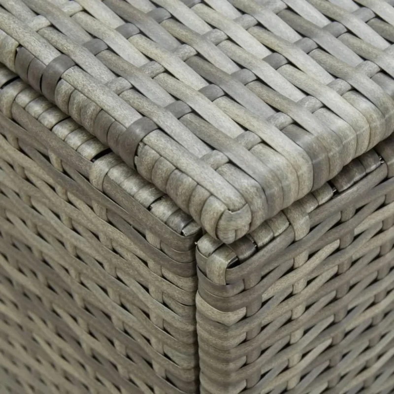 Large Wicker Rattan Patio Storage Chest with Hinged Lid for Outdoor Organization - Image 6