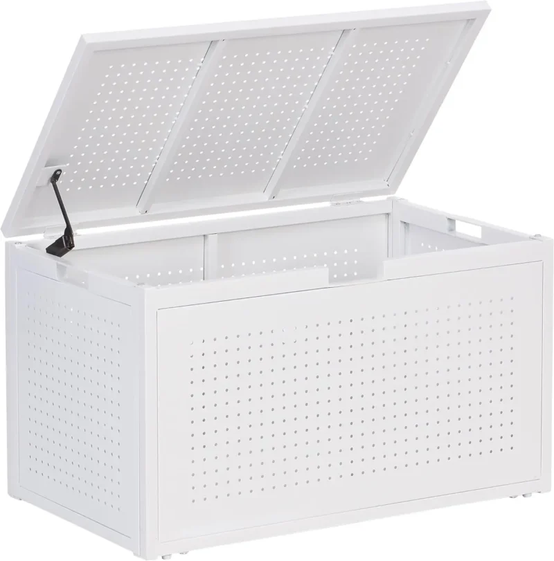 Large Natural Water Hyacinth Storage Trunk with Metal Frame for Home Organization - Image 10