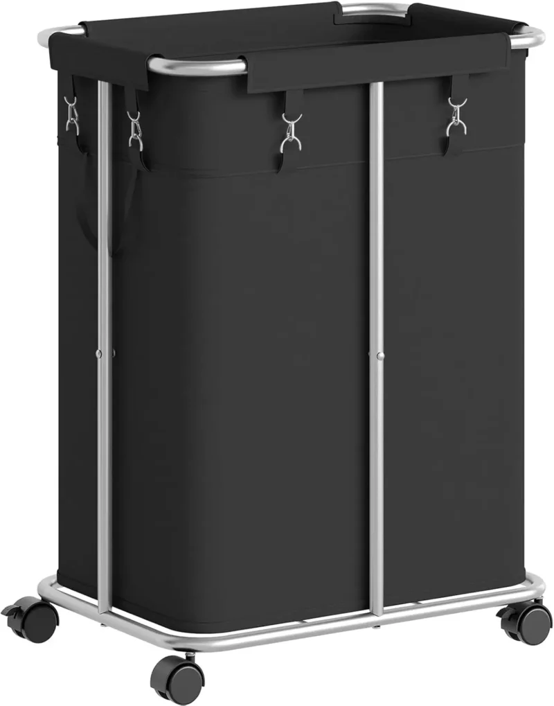 Large Rolling Laundry Hamper with Wheels and Removable Oxford Liner for Bedroom Bathroom Organization - Image 7