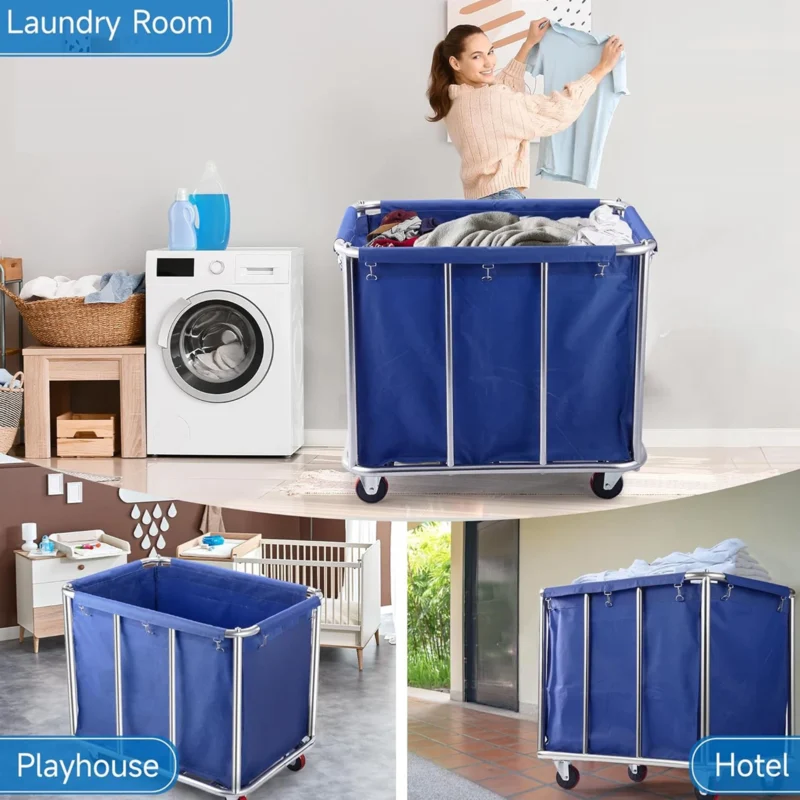 Large Collapsible Wicker Laundry Hamper with Handles for Bathroom and Bedroom Storage - Image 2