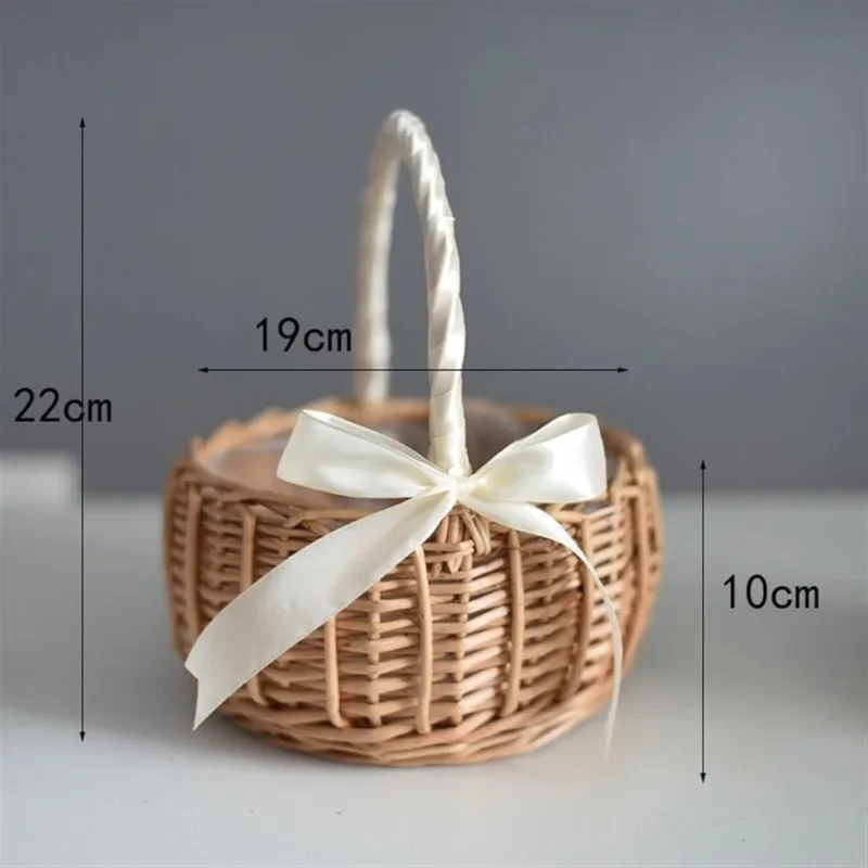 Large Handcrafted Natural Rattan Picnic Basket with Handle for Outdoor Dining and Storage - Image 2