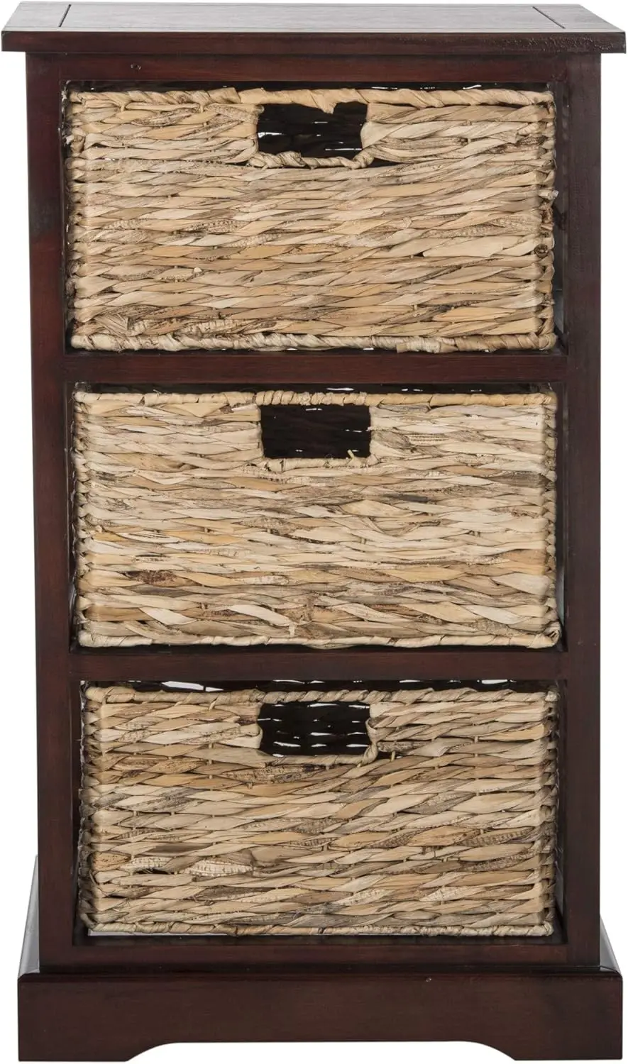 Elegant tall wicker basket arrangement transforming an empty corner