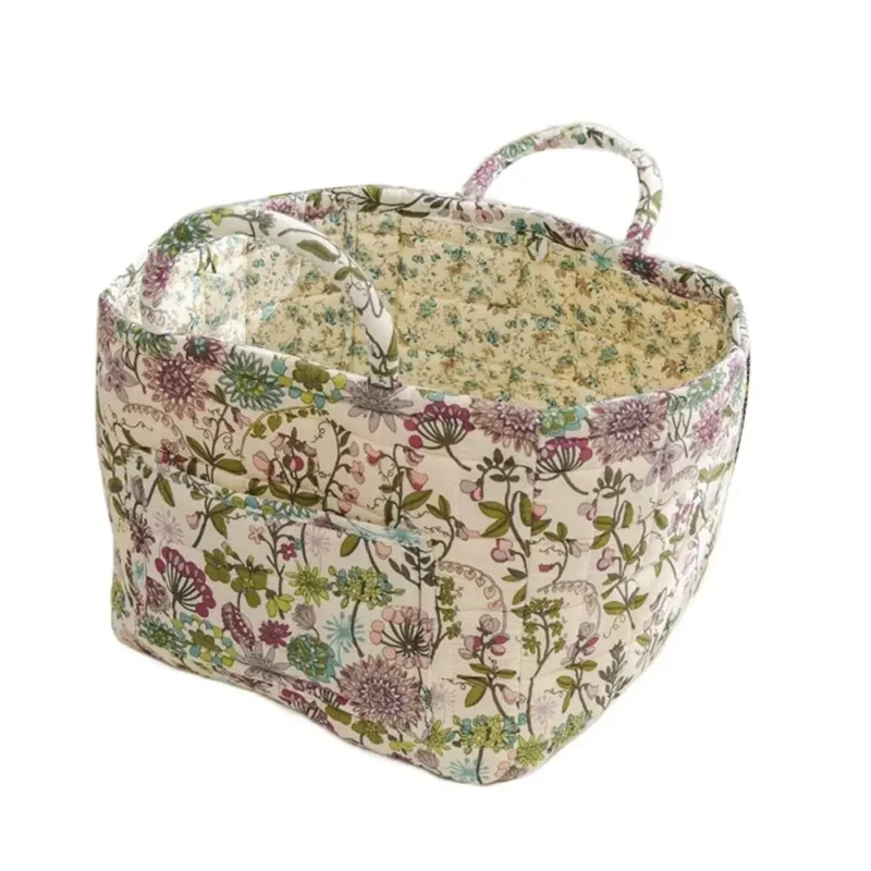 Foldable Fabric Storage Basket with Frame for Home Organization and Underwear Storage - Image 9