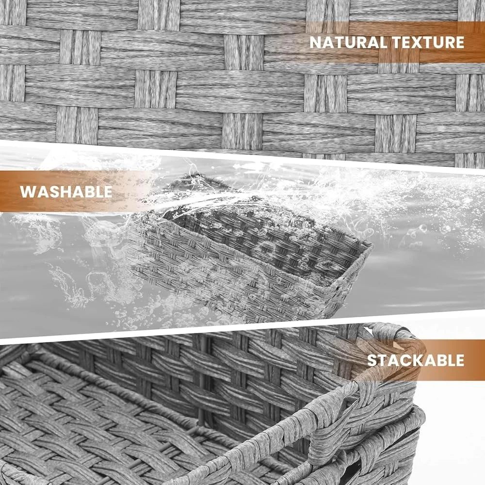 Large woven basket perfect for storing blankets in living room corners