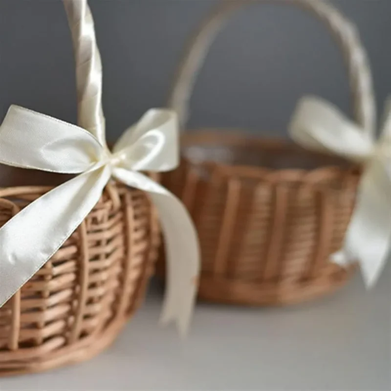 Large Handcrafted Natural Rattan Picnic Basket with Handle for Outdoor Dining and Storage - Image 6
