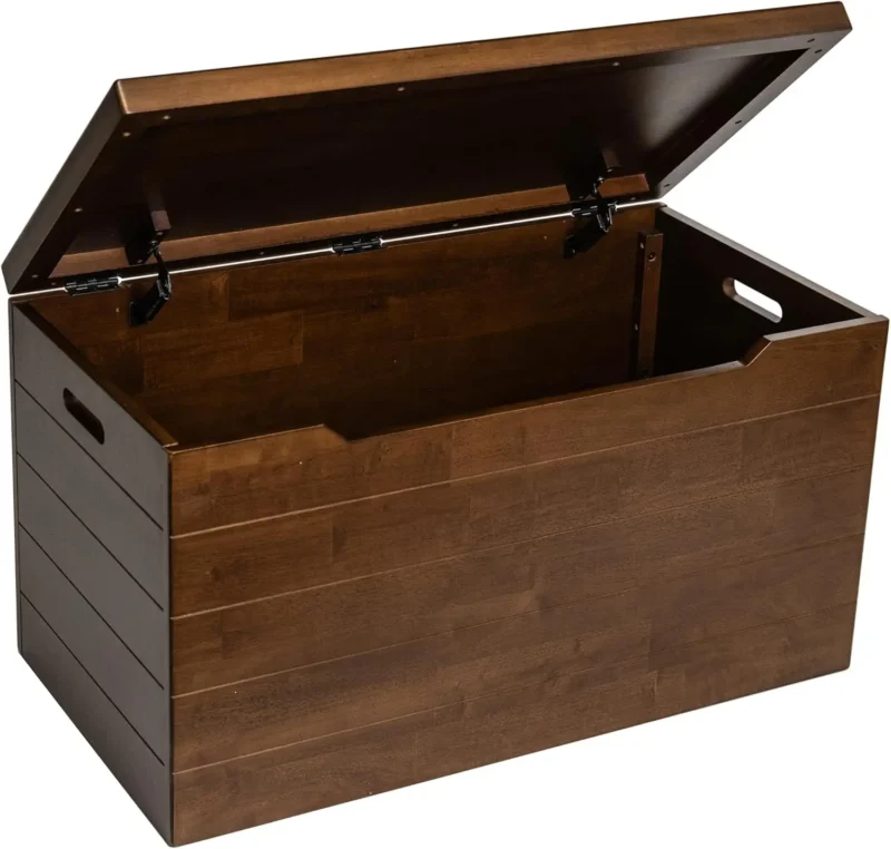 Large Natural Water Hyacinth Storage Trunk with Metal Frame for Home Organization - Image 8