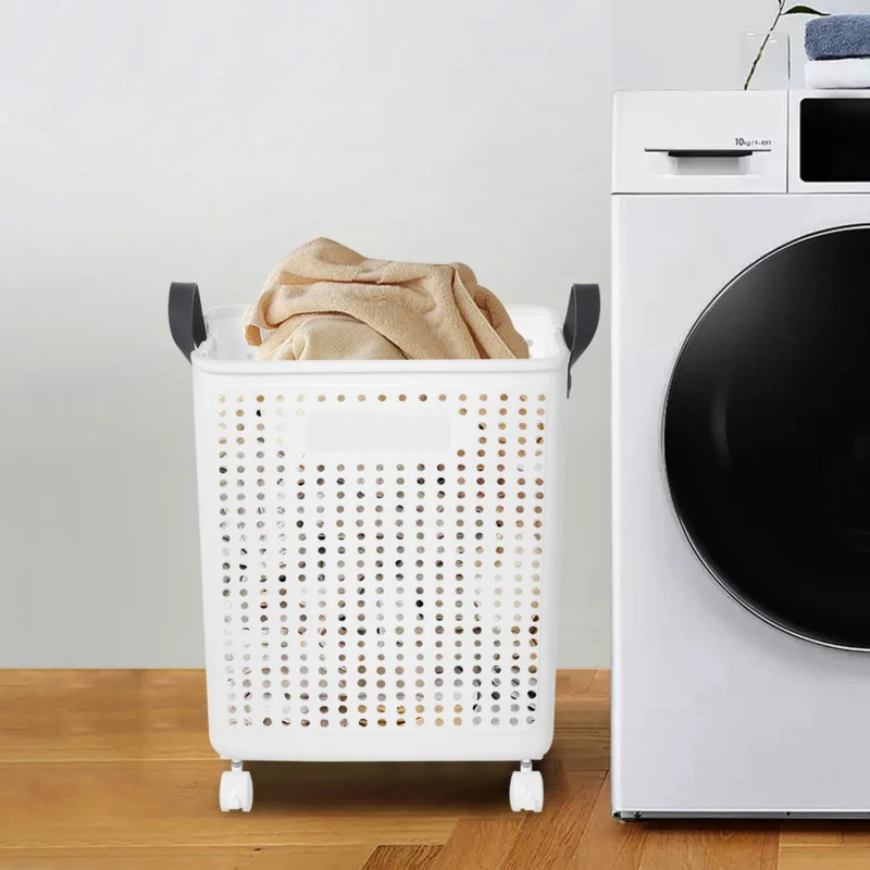 Large Minimalist PP Laundry Basket Organizer with Air Vents for Bathroom and Bedroom Storage - Image 3