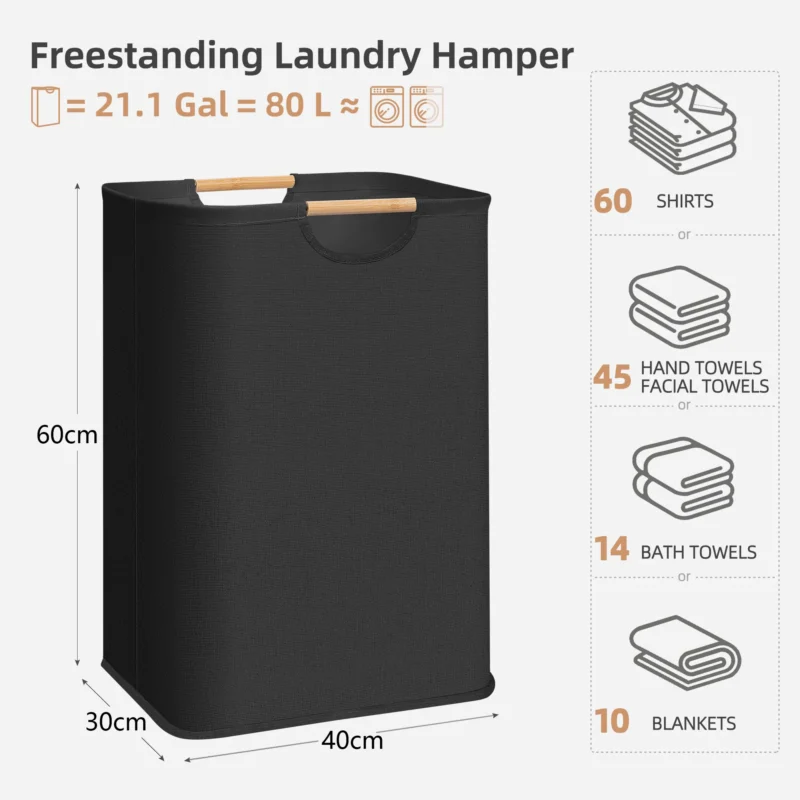 Foldable Oxford Cloth Laundry Basket with Handle for Home Storage Organization - Image 6