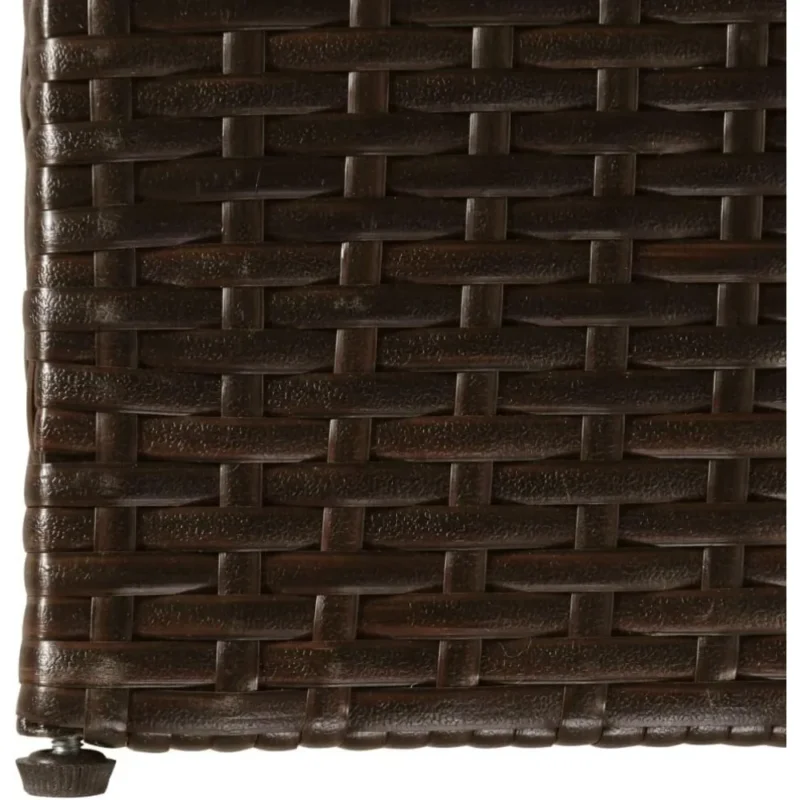 Large Wicker Deck Storage Box with Weather-Resistant Frame for Patio Furniture Cushions and Outdoor Organization - Image 4