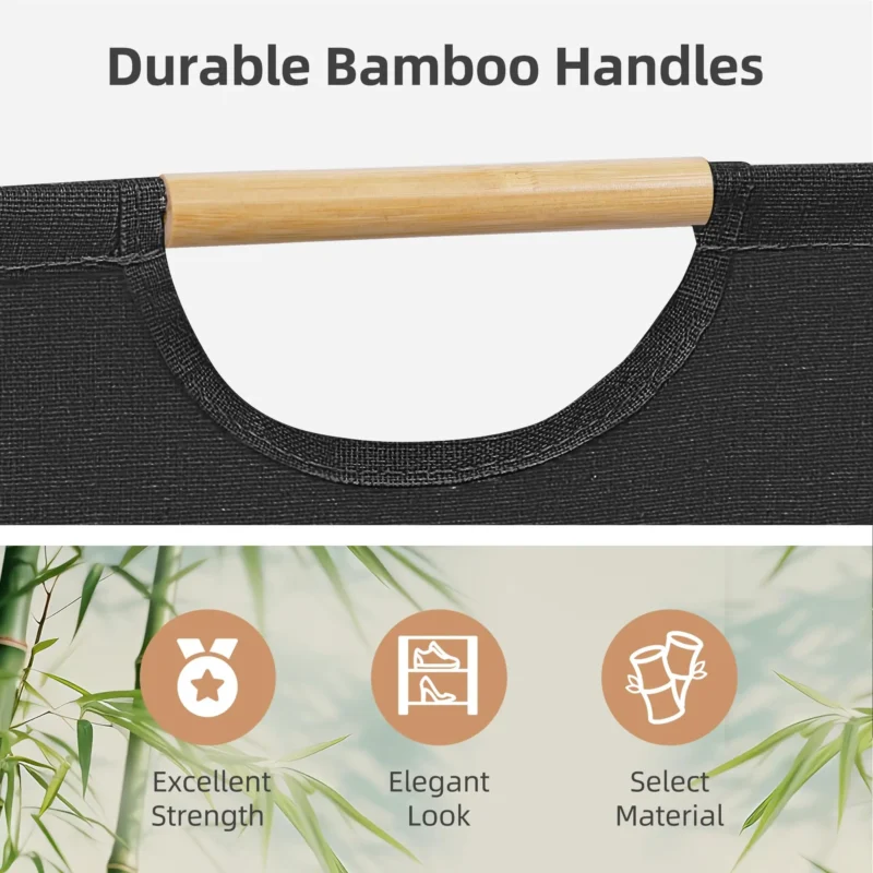 Foldable Oxford Cloth Laundry Basket with Handle for Home Storage Organization - Image 2