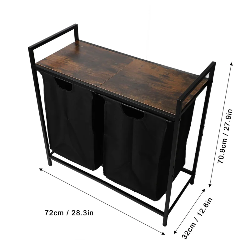 Large Capacity Woven Laundry Hamper with Steel Frame for Home Organization and Storage - Image 5