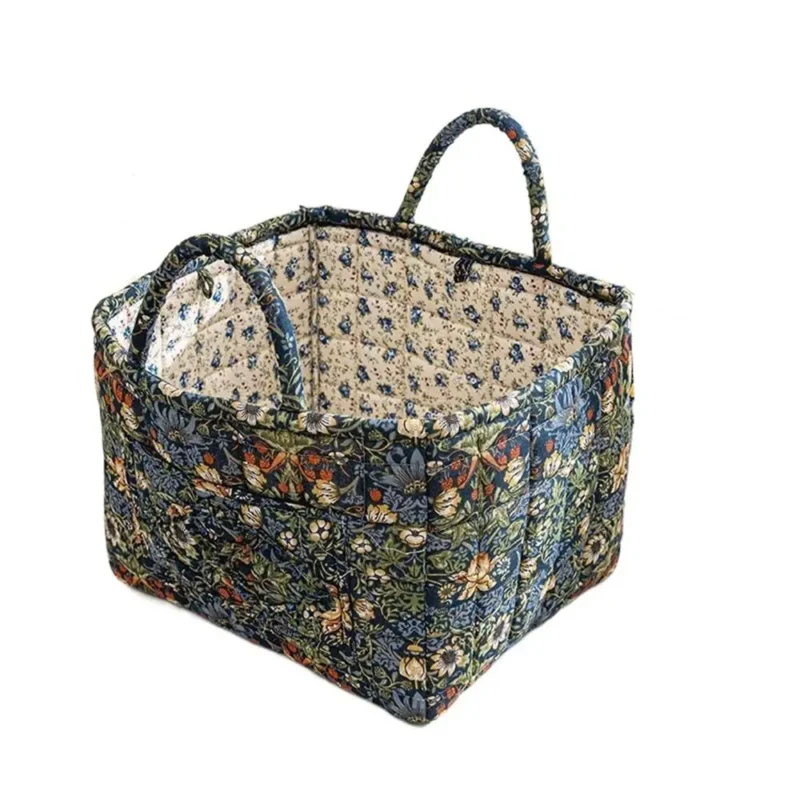 Foldable Fabric Storage Basket with Frame for Home Organization and Underwear Storage - Image 12