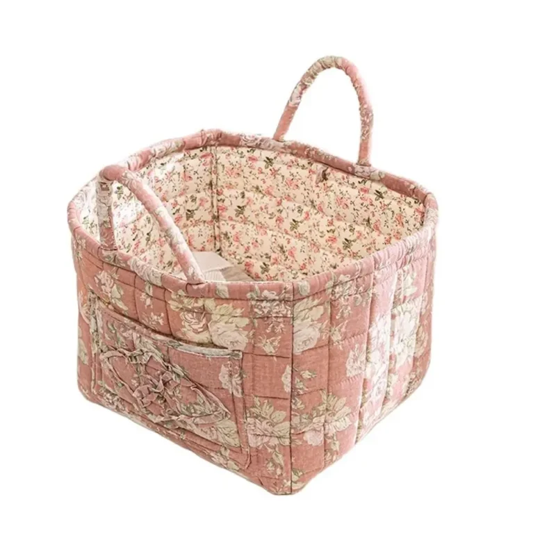 Foldable Fabric Storage Basket with Frame for Home Organization and Underwear Storage - Image 11