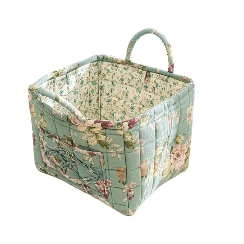 Foldable Fabric Storage Basket with Frame for Home Organization and Underwear Storage - Image 10