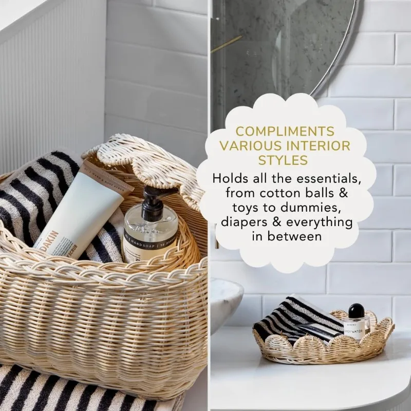 Different woven basket styles showing various practical applications