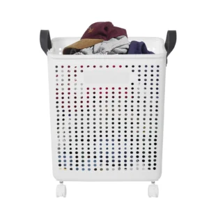 Large Minimalist PP Laundry Basket Organizer with Air Vents for Bathroom and Bedroom Storage