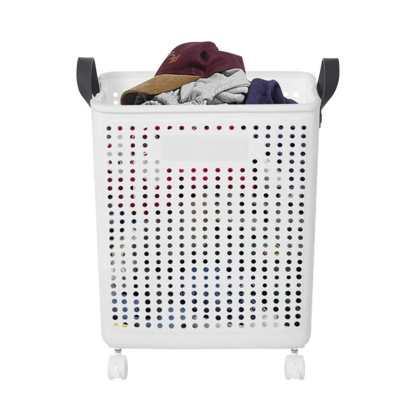 Large Minimalist PP Laundry Basket Organizer with Air Vents for Bathroom and Bedroom Storage