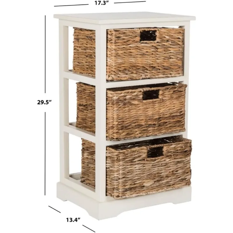 Vertical wicker storage solutions for maximizing small spaces