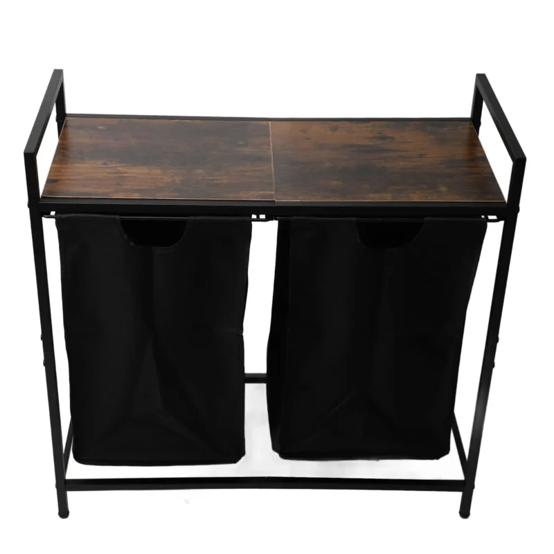 Large Capacity Woven Laundry Hamper with Steel Frame for Home Organization and Storage - Image 2